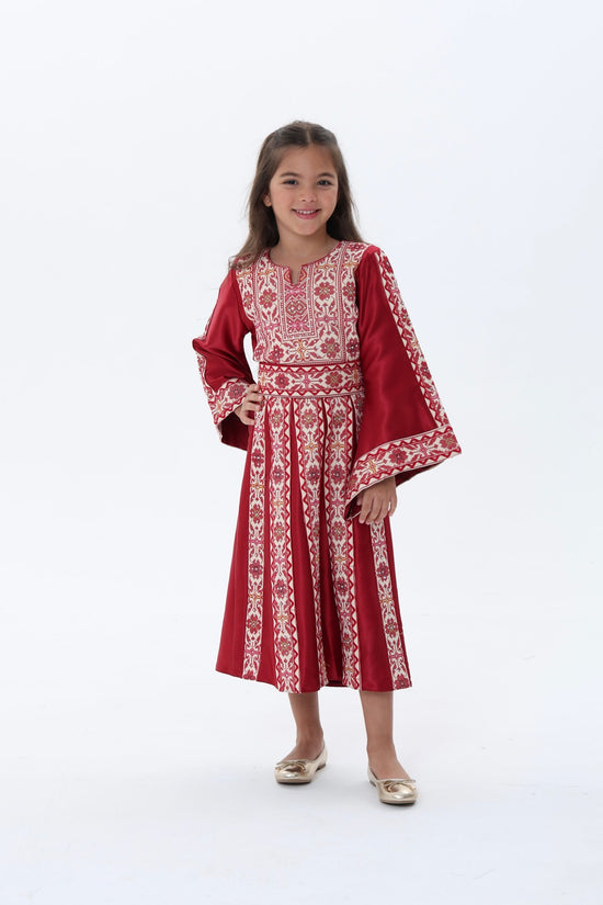 Masa Red & White Kids Thobe