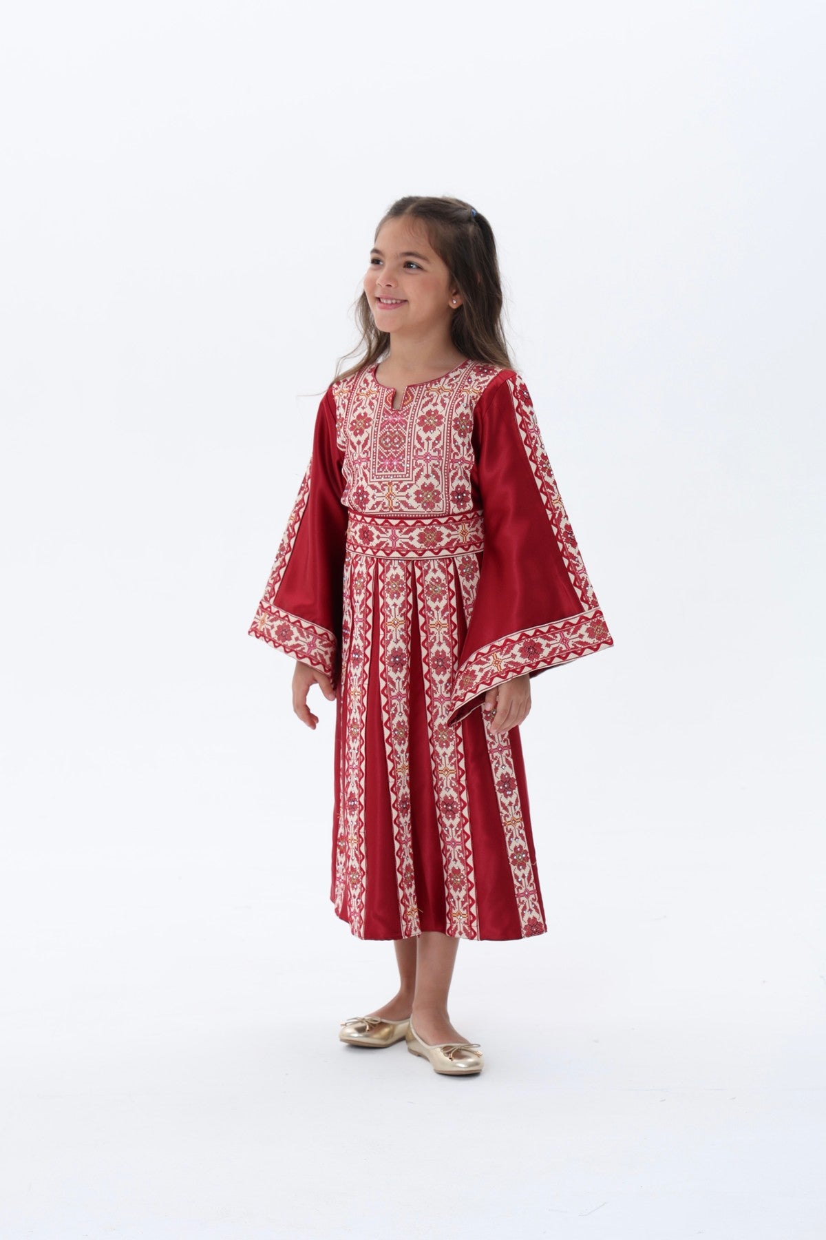 Masa Red & White Kids Thobe
