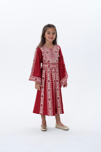 Masa Red & White Kids Thobe